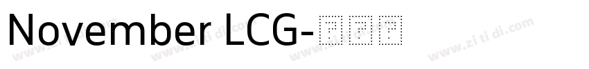 November LCG字体转换